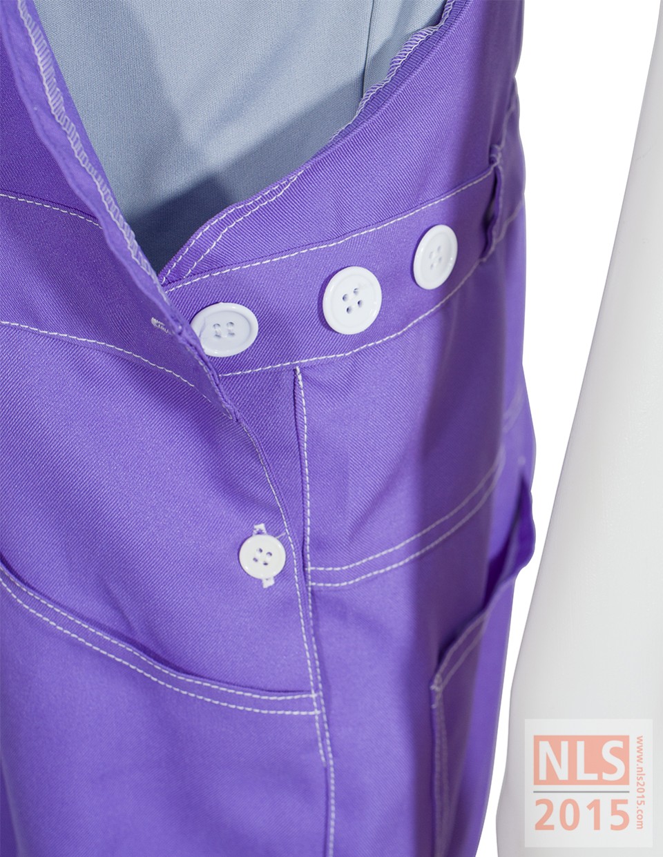 เอี๊ยมกันเปื้อนเนื้อผ้าโซล่อน ติดสะท้อนแสงหน้าหลังรูปที่ 