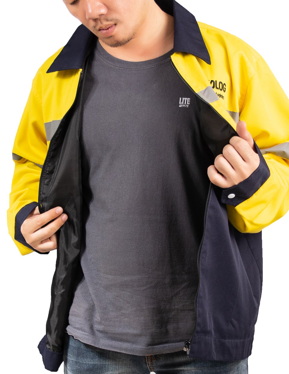 รับตัดและผลิตเสื้อแจ็คเก็ตคาดแถบสะท้อนแสงพนักงาน นลินสิริ 2015 จำกัดรูปที่ 