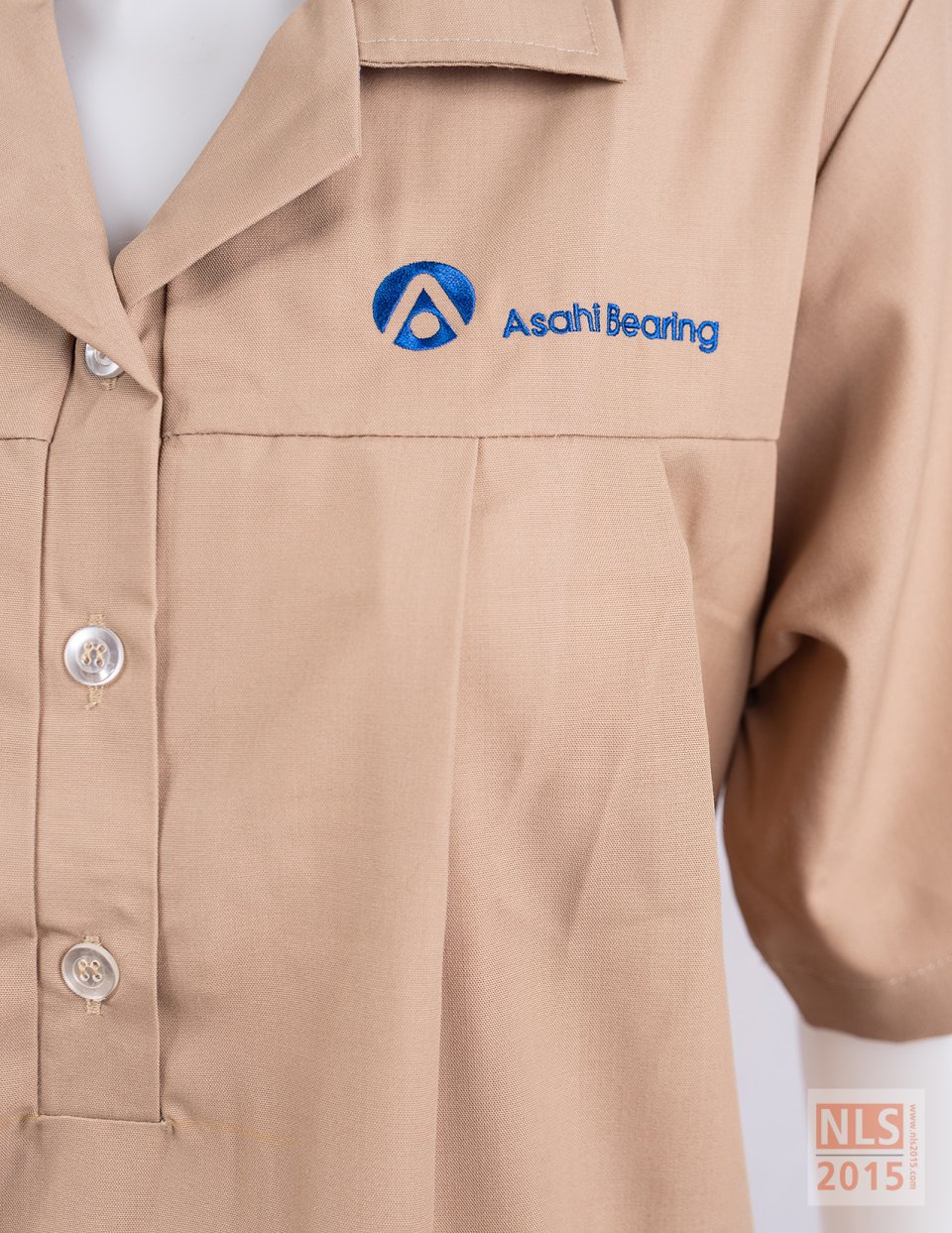 ตัวอย่างชุดคลุมท้องพนักงานบริษัท Asahi Bearing / นลินสิริ รับผลิตชุดคลุมท้องพนักงานโรงงานรูปที่ 