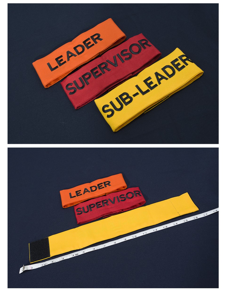 ตัวอย่างปลอกแขน พร้อมปัก เนื้อผ้าโซล่อน ติดเมจิกเทปรูปที่ 