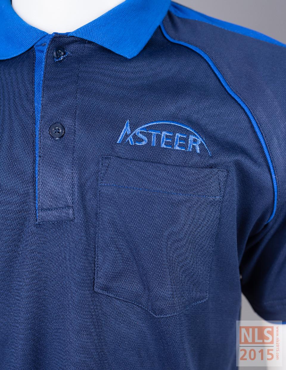 แบบเสื้อโปโลแขนสั้น ASTEERรูปที่ 