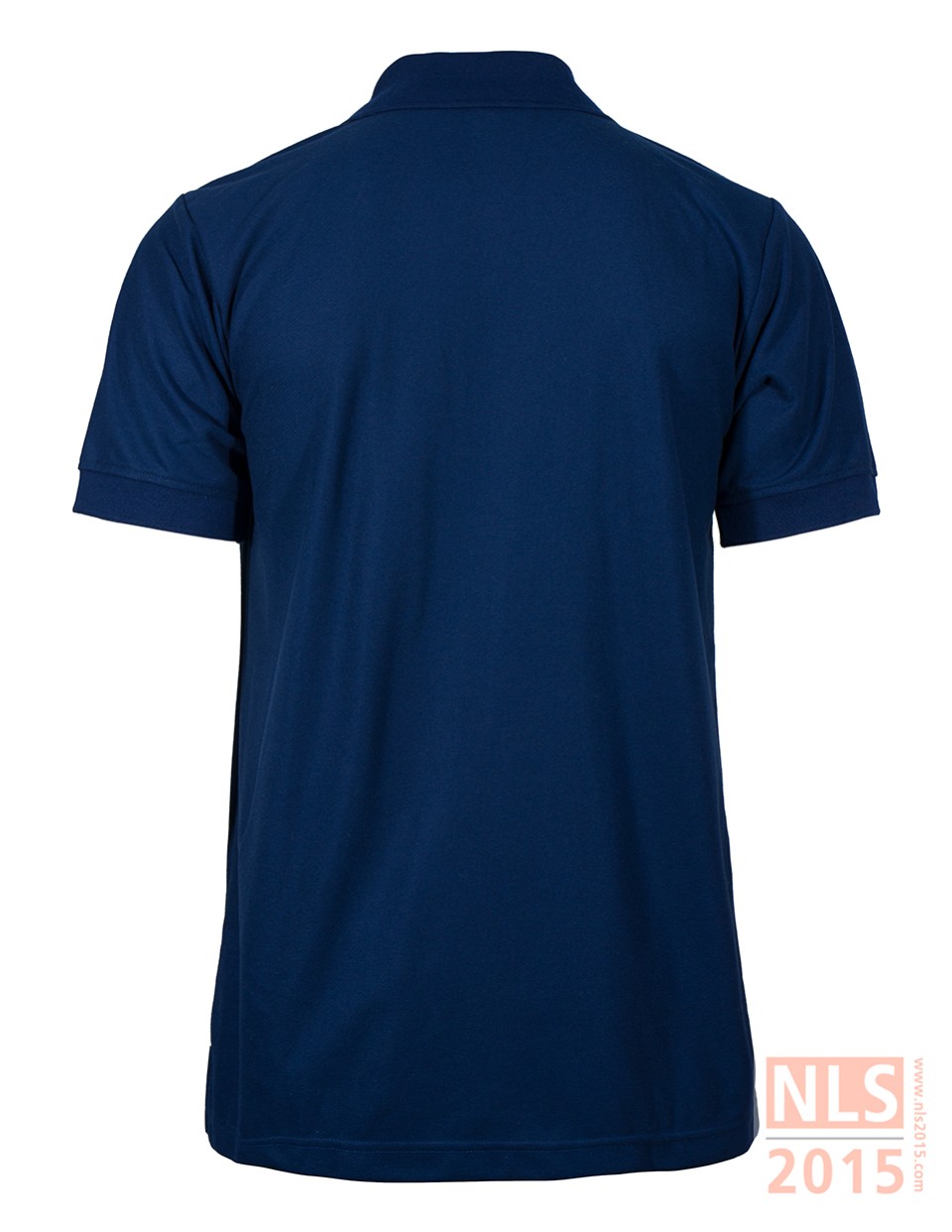 เสื้อโปโลสีกรมล้วน แขนจั้ม ปักโลโก้อกซ้าย เนื้อผ้า TCmicroรูปที่ 