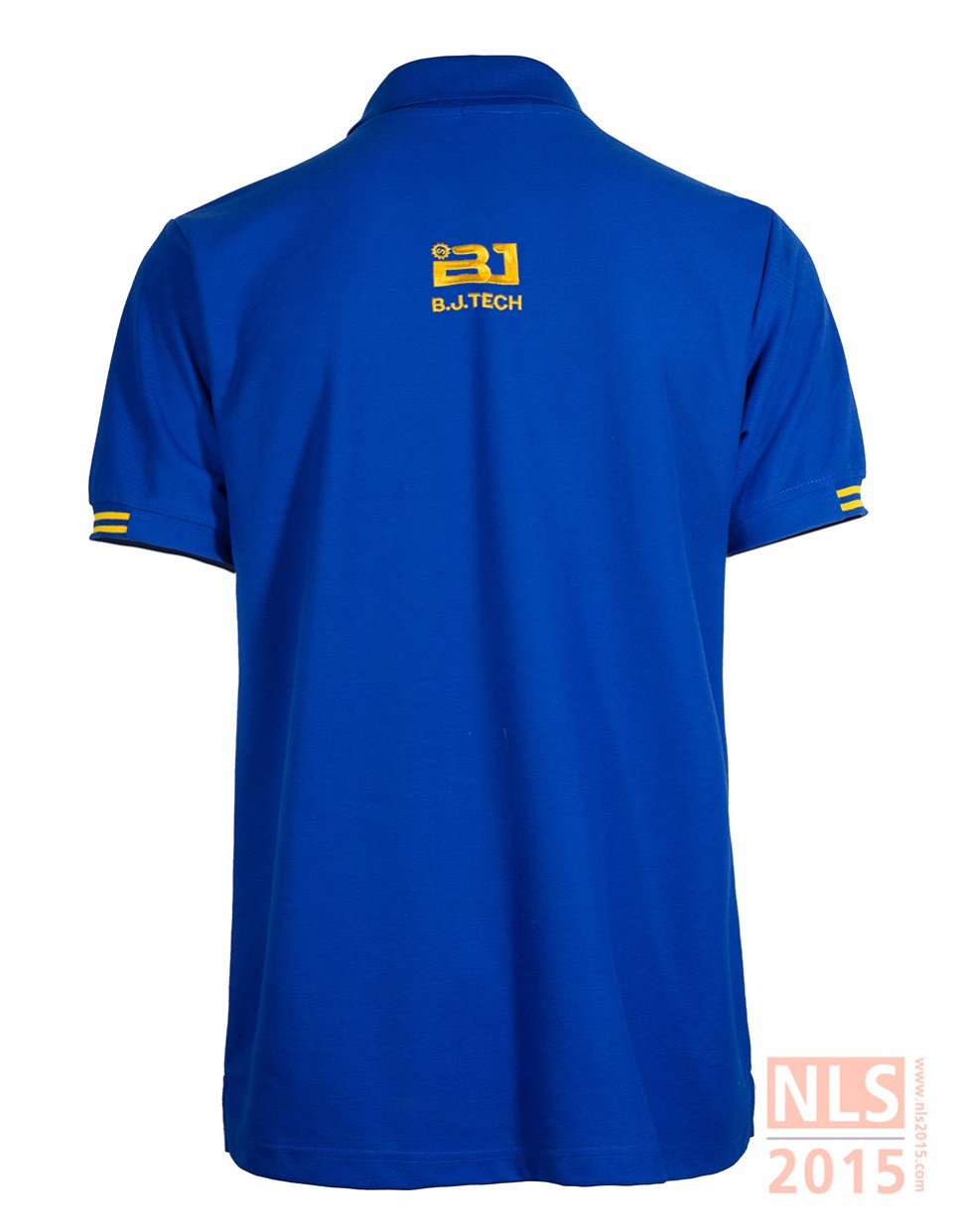 เสื้อโปโลตัดต่อสองสีเนื้อผ้า TC มีกระเป๋าอกซ้าย ปัก 2 จุดรูปที่
