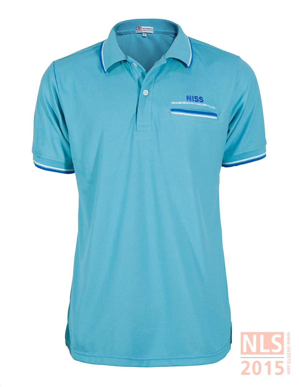 เสื้อโปโลแขนจั้ม เนื้อผ้า TCmicro กระเป๋าเจาะ ปักอกซ้าย 1 จุดรูปที่ 