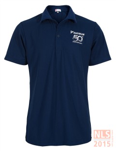 เสื้อโปโลเนื้อผ้า TC micro สีกรมแขนปล่อย 