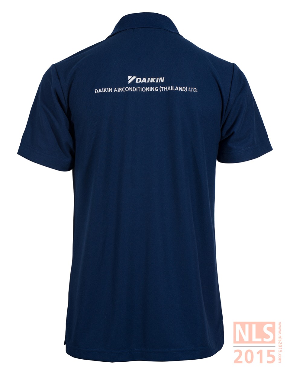 เสื้อโปโลเนื้อผ้า TC micro สีกรมแขนปล่อย รูปที่ 