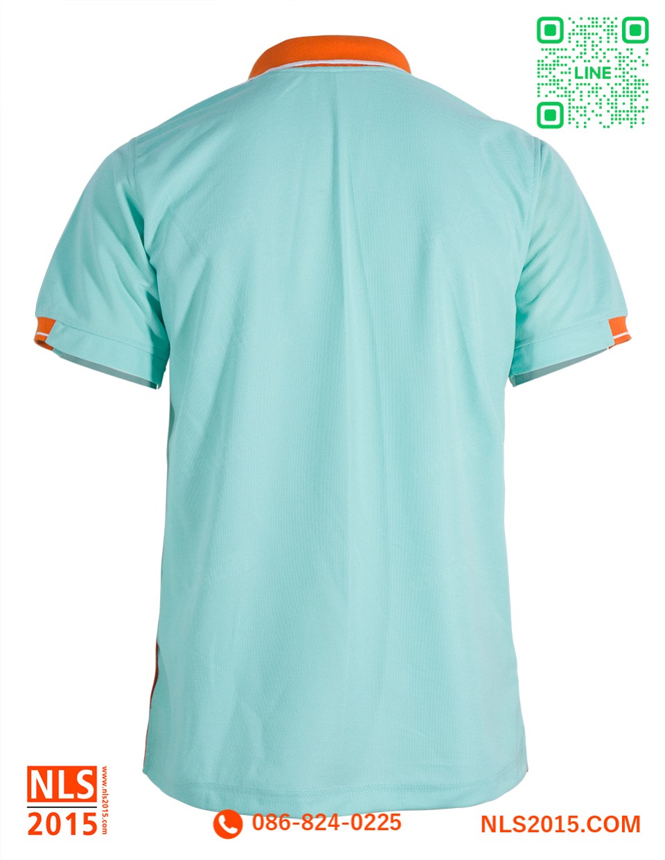 เสื้อโปโลเนื้อผ้า TC microตัดต่อสองสี ใส่สบายรูปที่ 