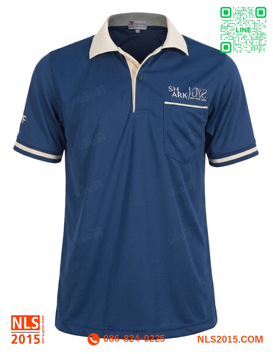 เสื้อโปโล เนื้อผ้าไมโครเม็ดข้าวสาร พร้อมสกรีนรูปที่ 