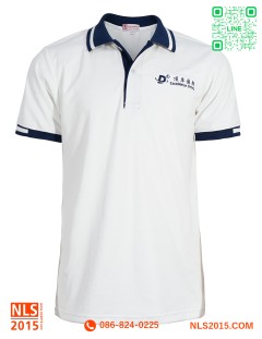 เสื้อโปโลแขนสั้น จั้มครึ่ง เนื้อผ้าดรายเทค ไม่มีกระเป๋า ปักอกซ้าย