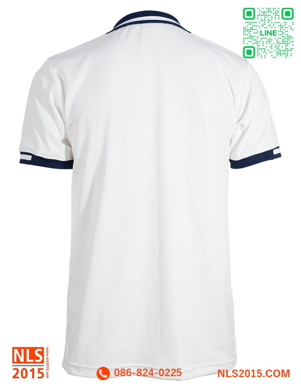เสื้อโปโลแขนสั้น จั้มครึ่ง เนื้อผ้าดรายเทค ไม่มีกระเป๋า ปักอกซ้ายรูปที่ 1