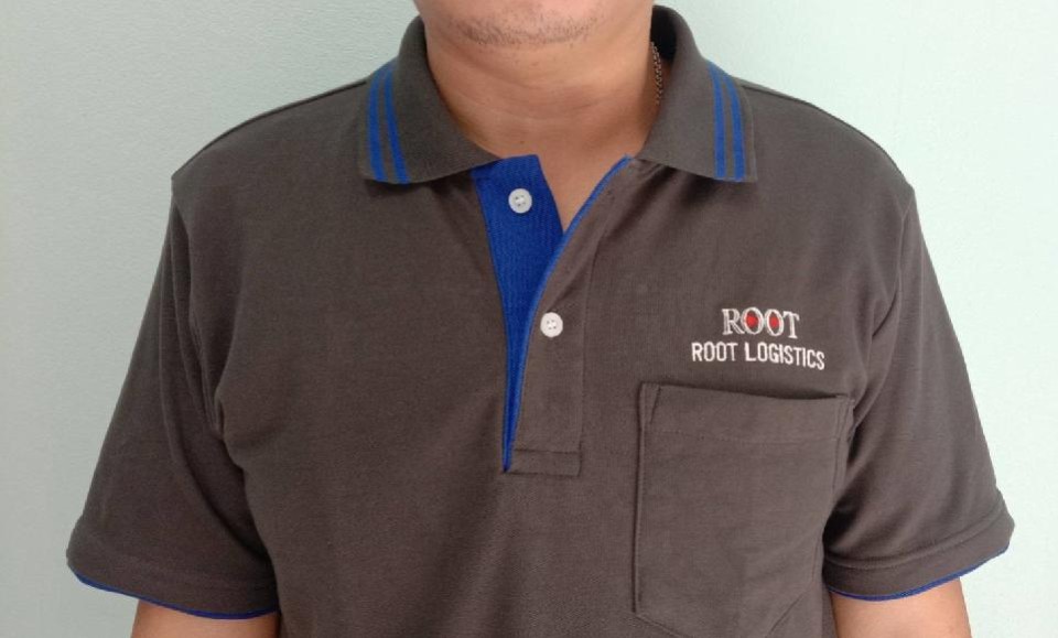 ตัวอย่างเสื้อโปโลพนักงานบริษัท Root Logistics2020 / นลินสิริ รับตัด รับผลิตเสื้อโปโลทุกชนิดรูปที่ 