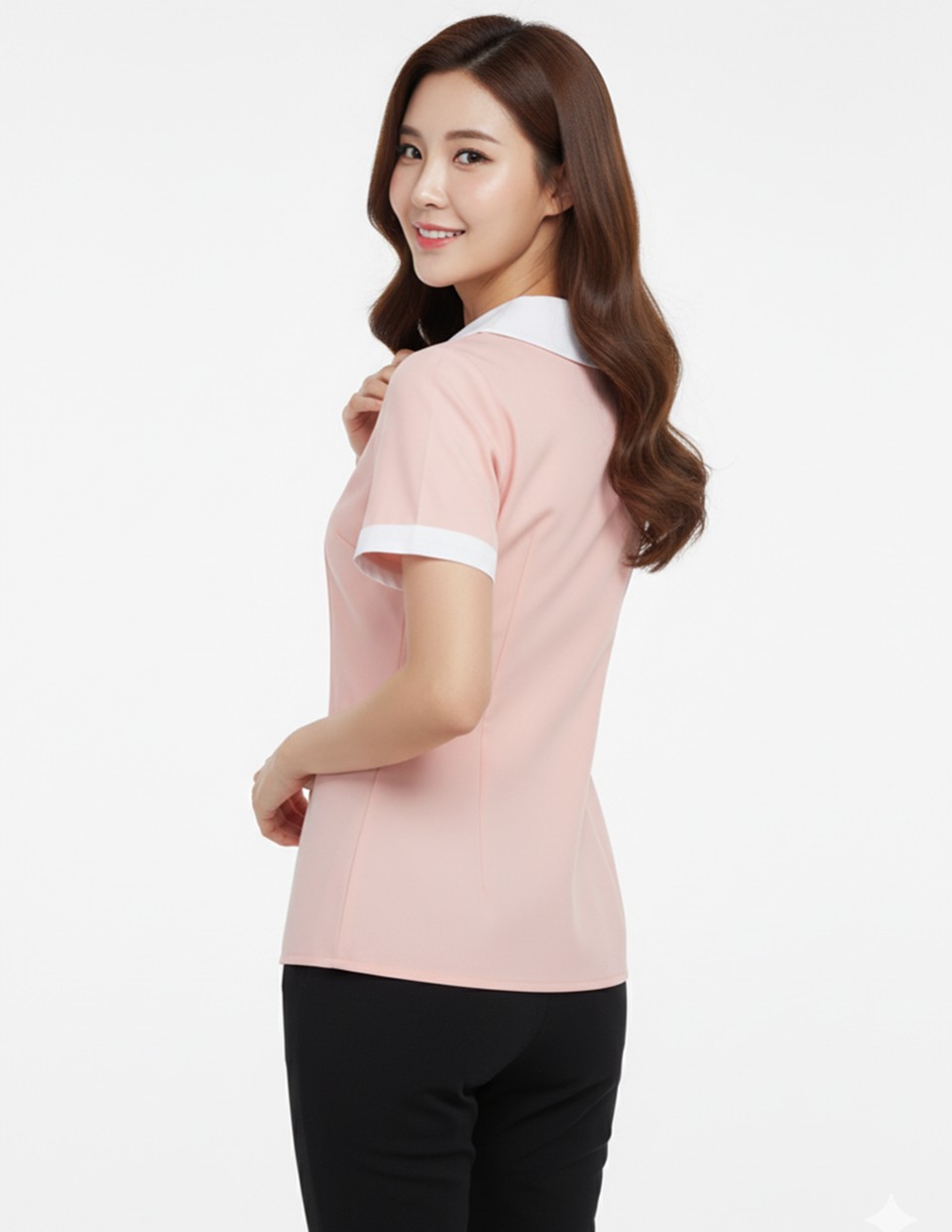เสื้อเชิ้ตเนื้อผ้าไมโครยืดรูปที่