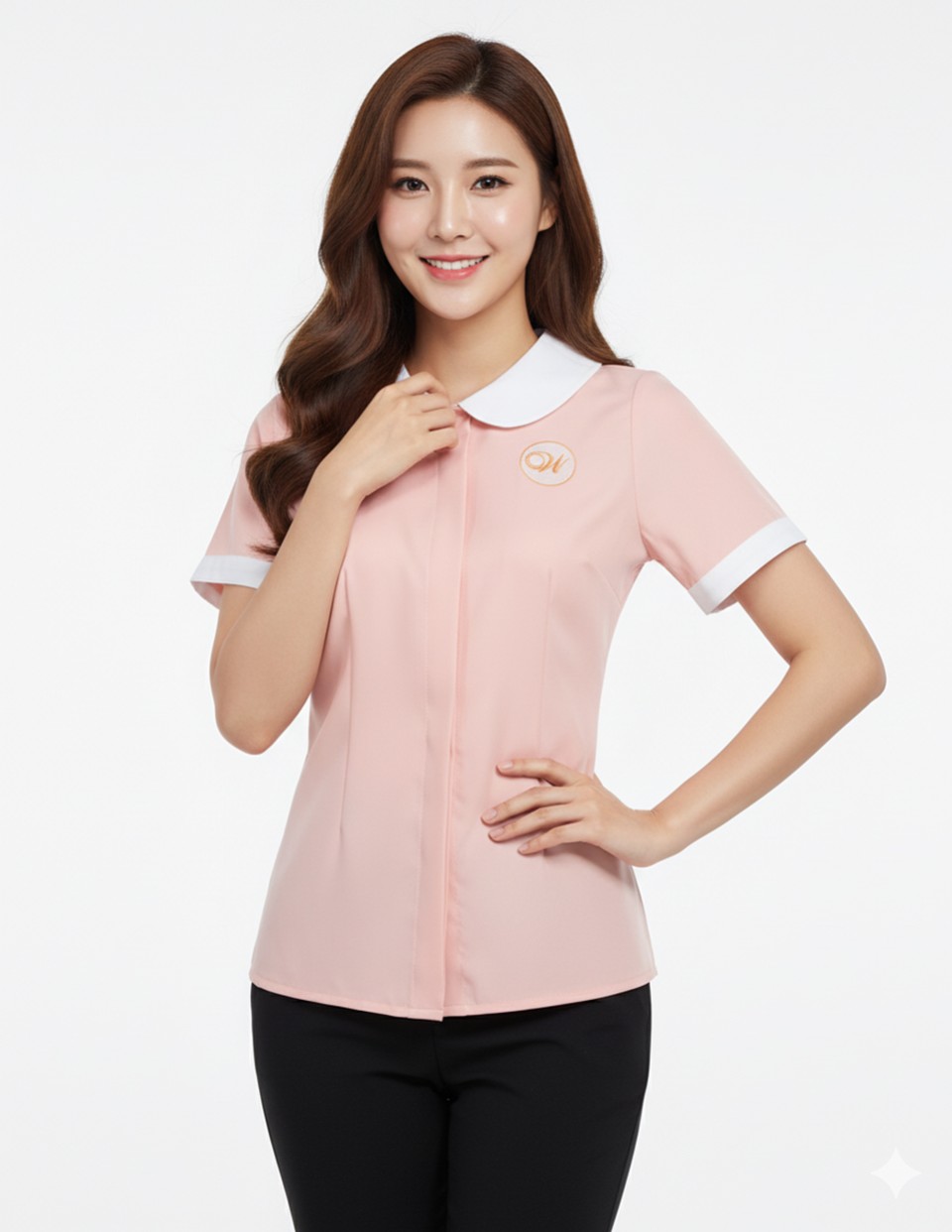 เสื้อเชิ้ตเนื้อผ้าไมโครยืดรูปที่