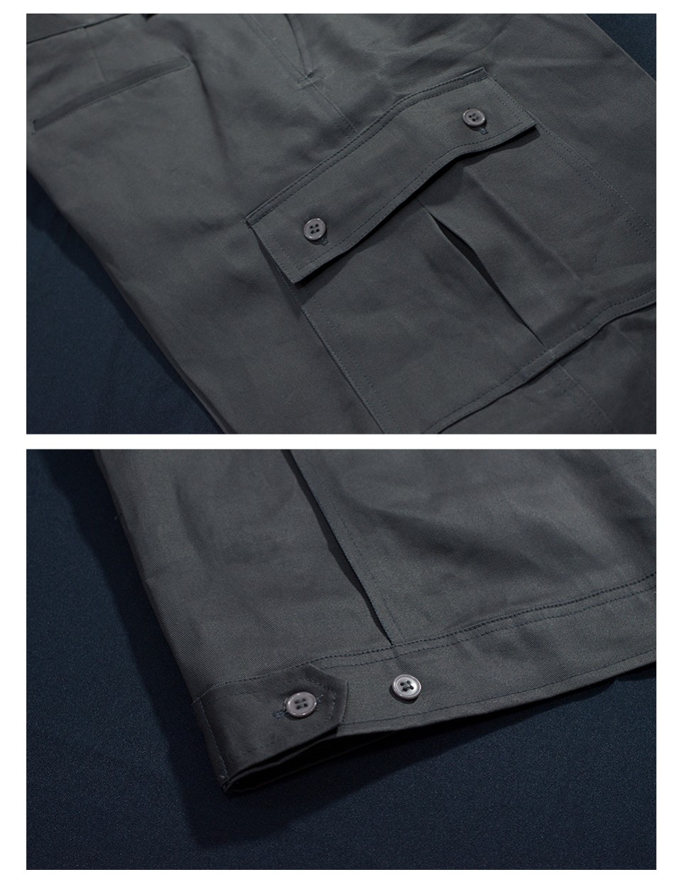 เสื้อเวสป้อยท์แขนยาวติดแถบสะท้อนแสงรูปที่ 