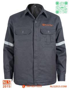 เสื้อพนักงานเนื้อผ้าเวสป้อยท์ ติดแถนบสะท้อนแสง