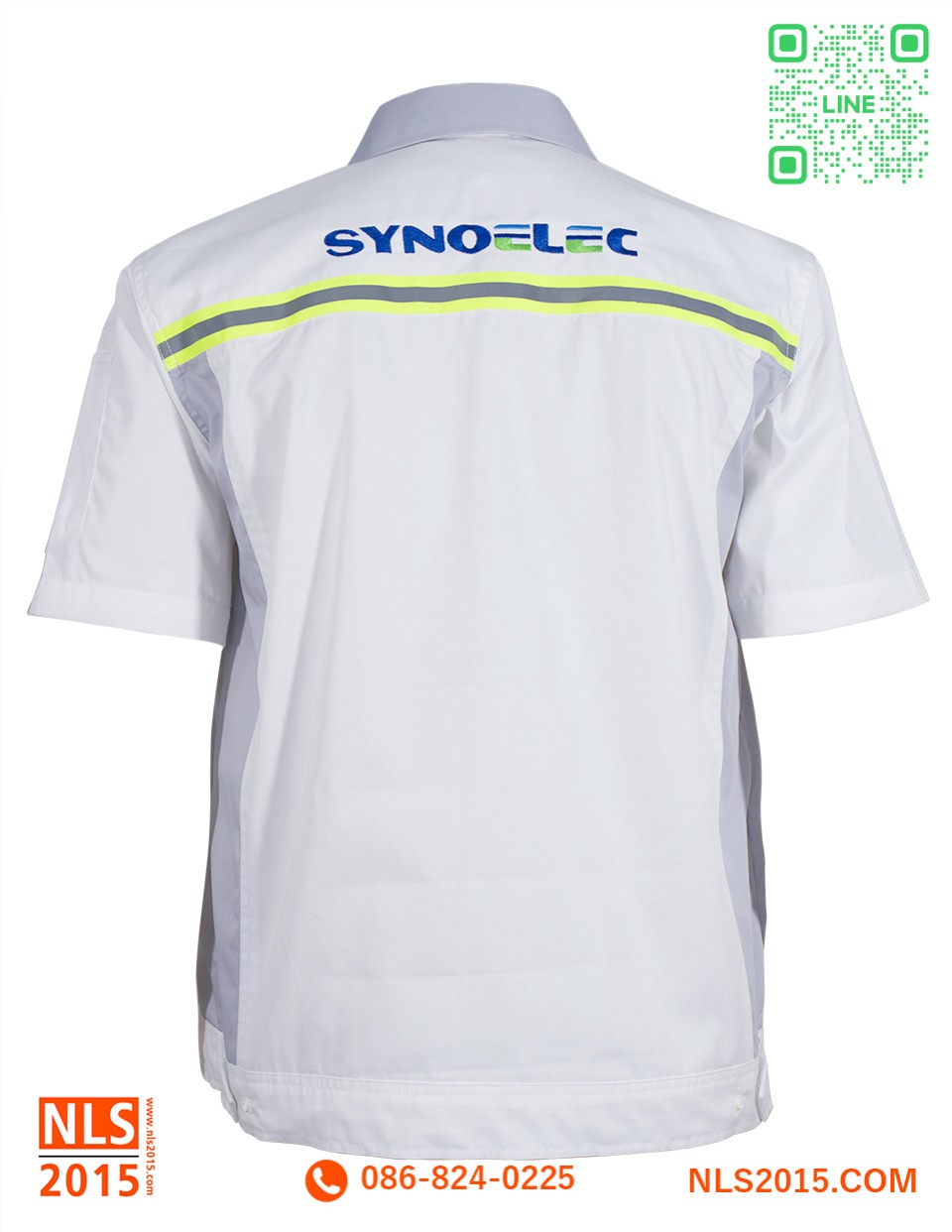 เสื้อช็อปแขนสั้นตัดต่อสามสีเนื้อผ้าคอมทวิวแบบบางสาบหน้าติดซิปรูปที่ 