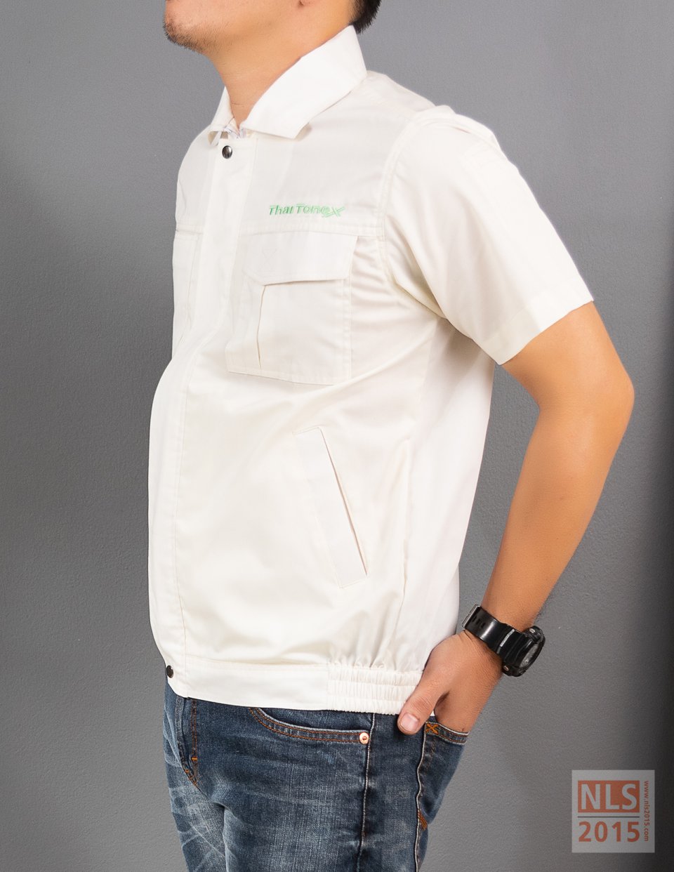 แบบชุดยูนิฟอร์มพนักงาน เสื้อแขนสั้นบริษัท Thai Tonex / นลินสิริ รับตัดชุดยูนิฟอร์มพนักงานรูปที่ 